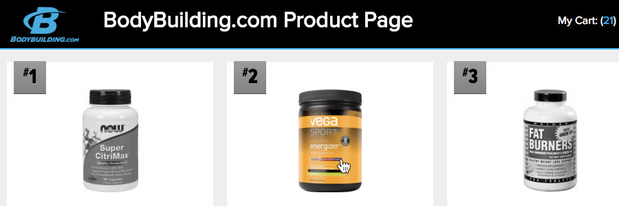 screenshot of Ecommerce Prototype